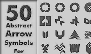 50 Abstract Arrow Symbols